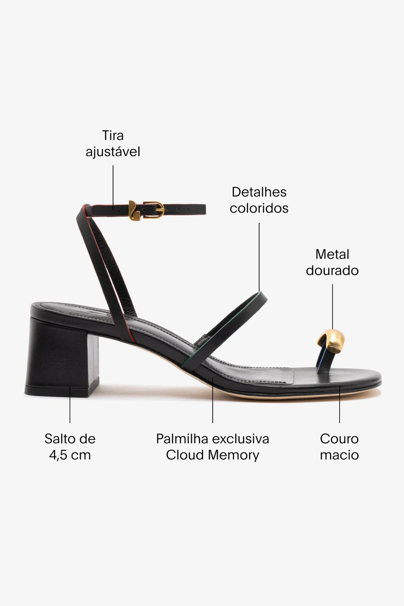 Biarritz Block In Black Leather 5