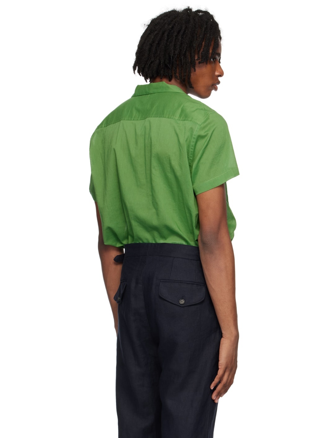 Green Boxy Shirt - 3