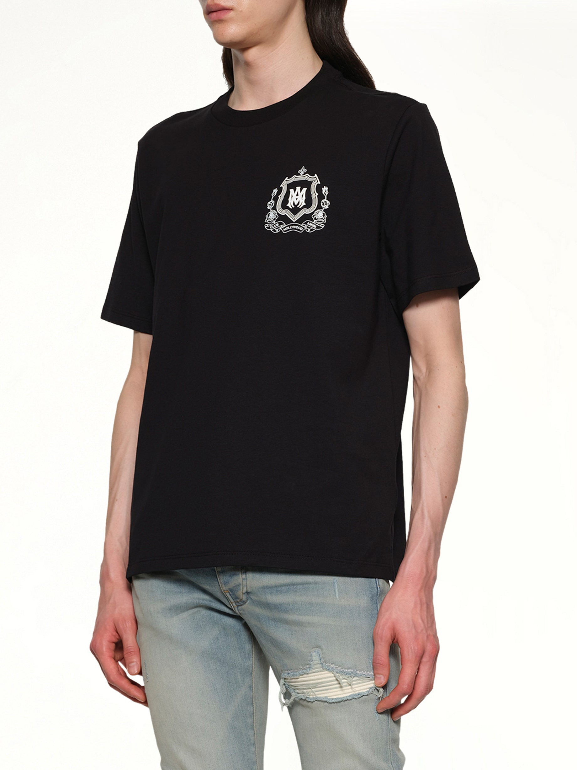 MA Crest Tee in Black - 6