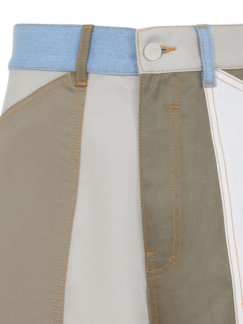 colour-block wide-leg trousers - 3