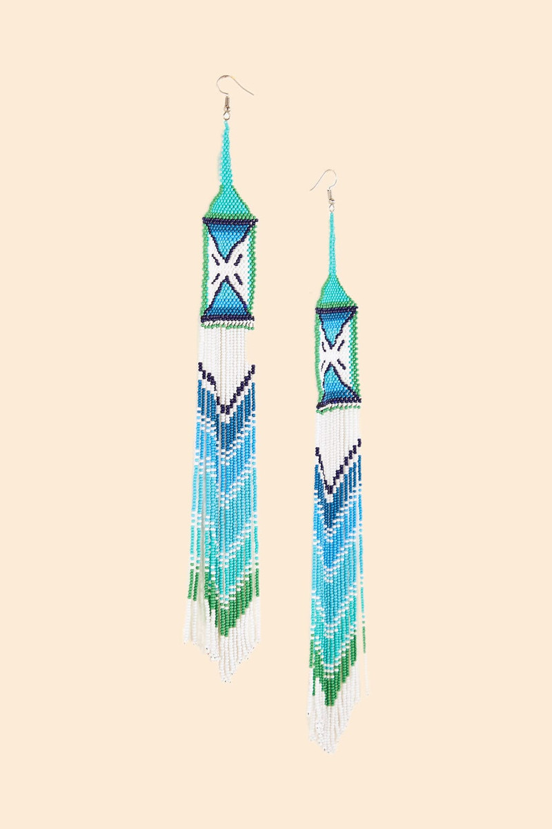 Yawanawa Maxi Beaded Earrings 1
