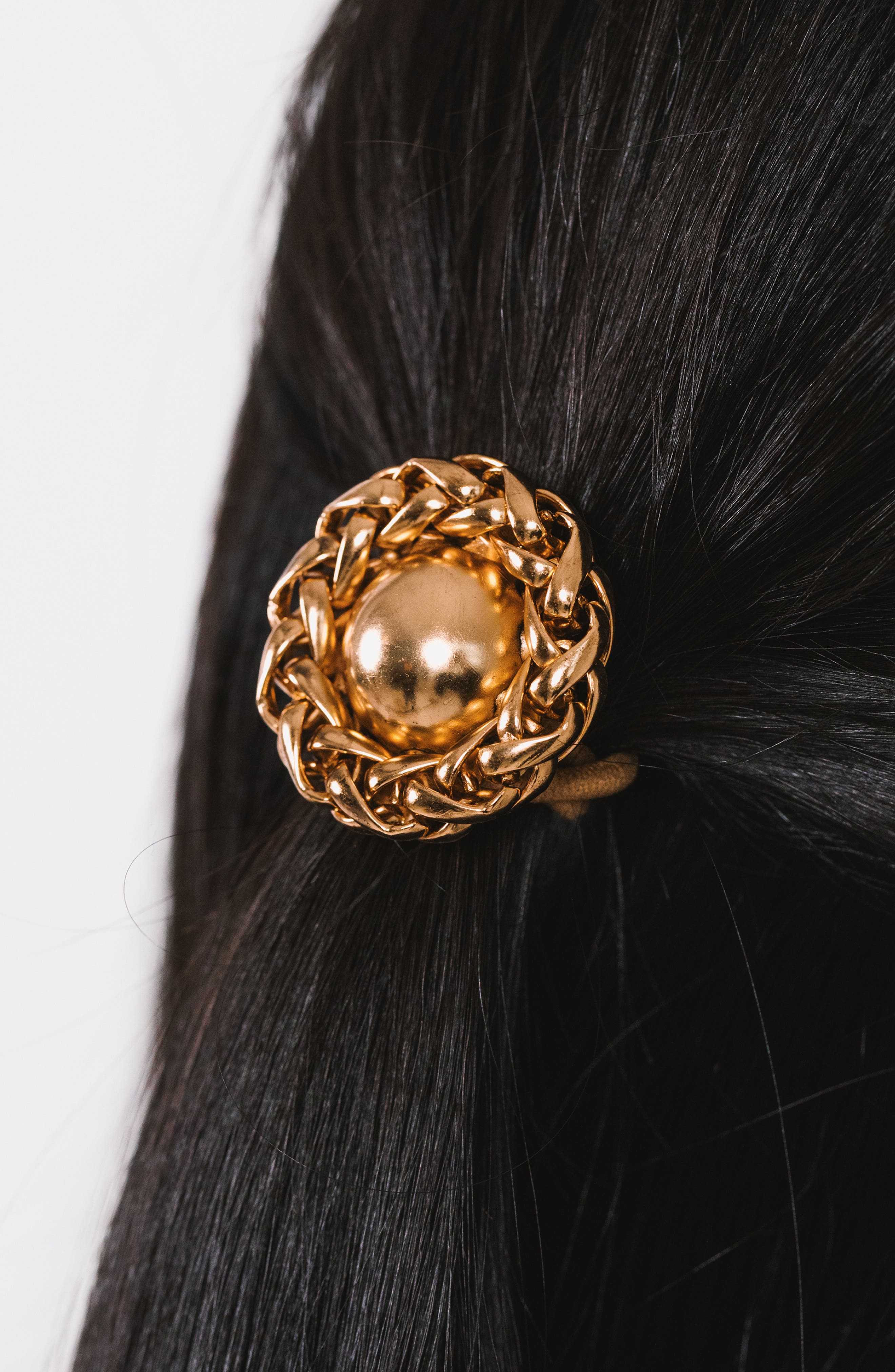 Jennifer Behr Brooke Ponytail Wrap in Gold at Nordstrom - 4