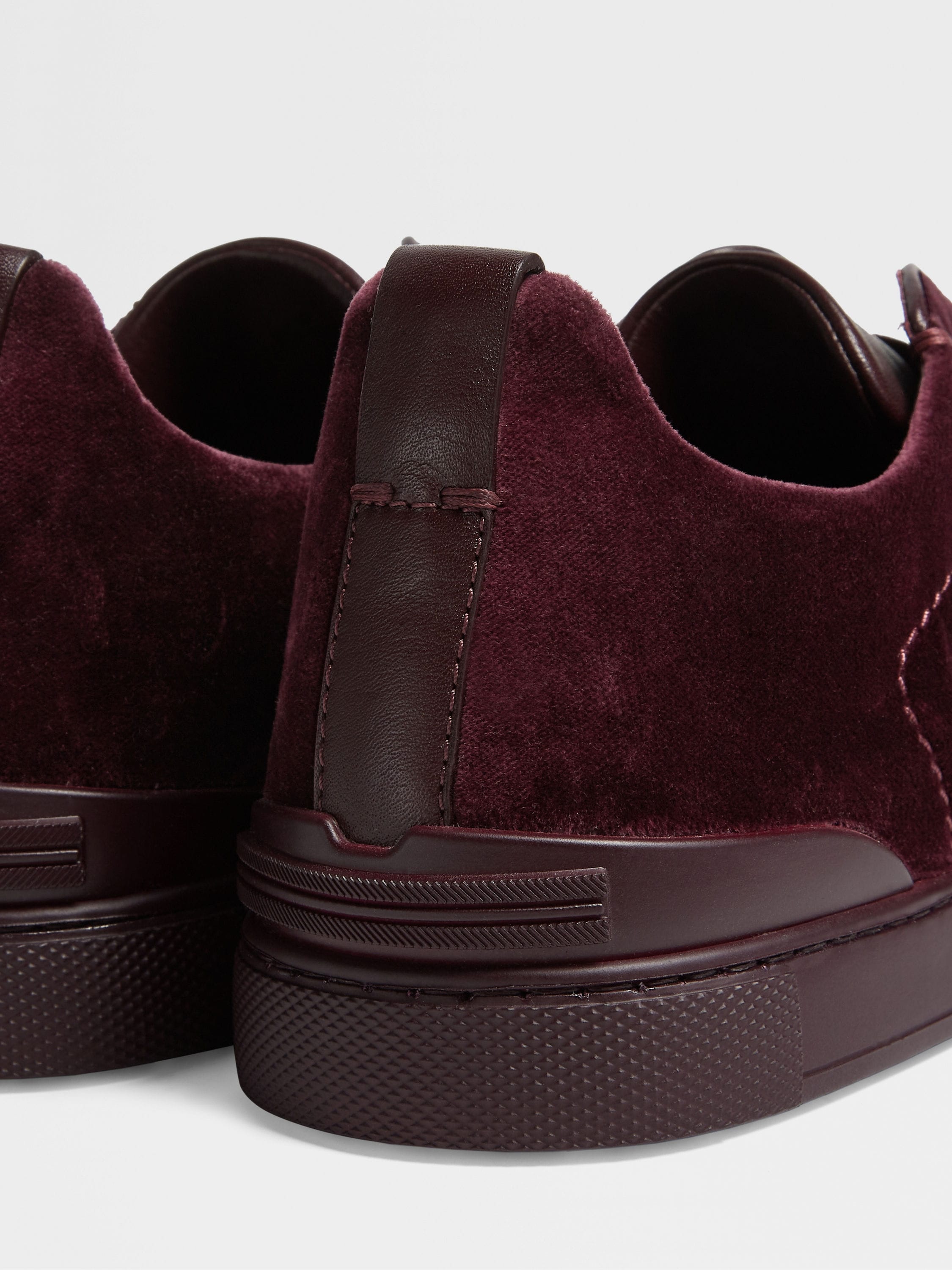 DARK PURPLE VELVET TRIPLE STITCH™ SNEAKERS - 2