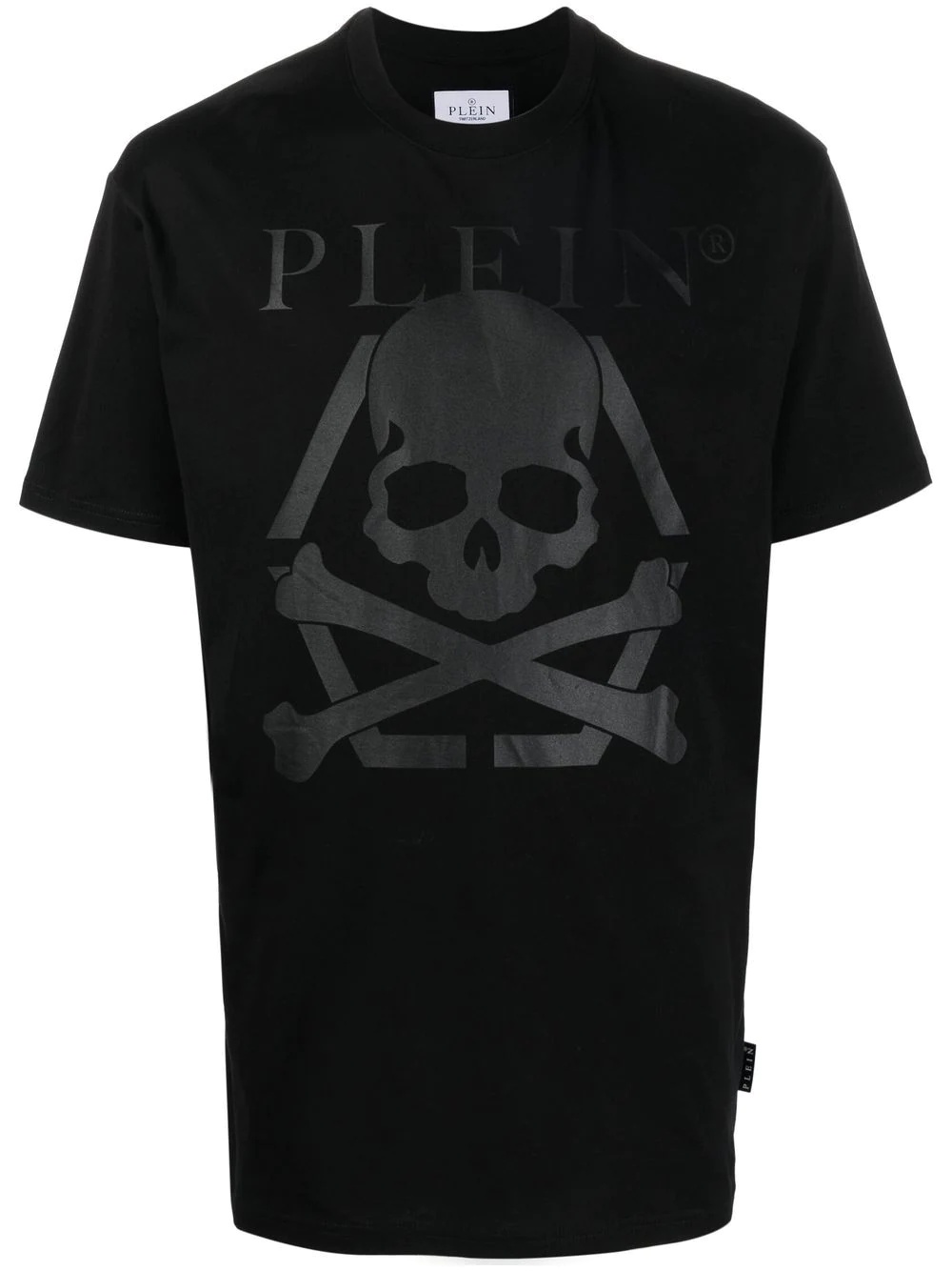 Skull print logo T-shirt - 1