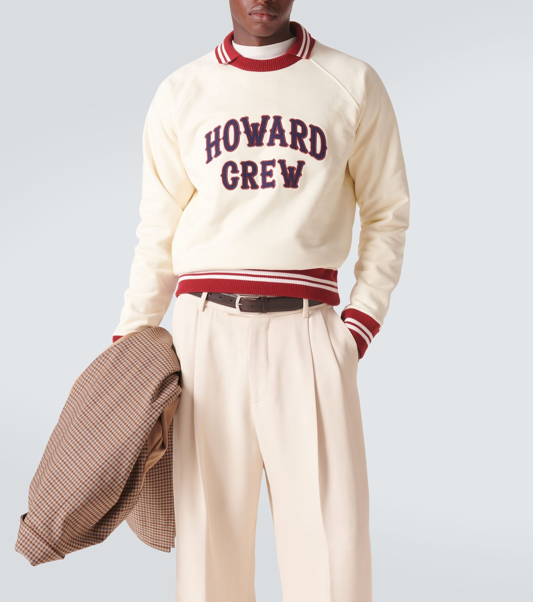 Embroidered cotton polo sweatshirt - 5