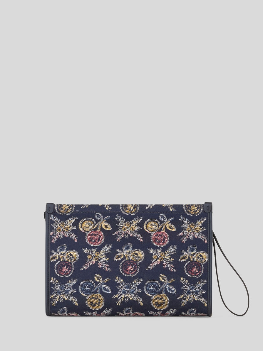 LARGE JACQUARD POUCH WITH MULTI-COLOURED APPLES - 3
