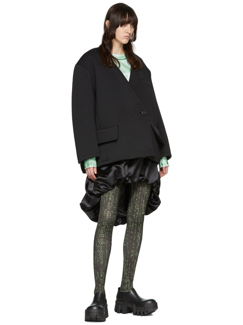 We11done Black Polyester Blazer outlook