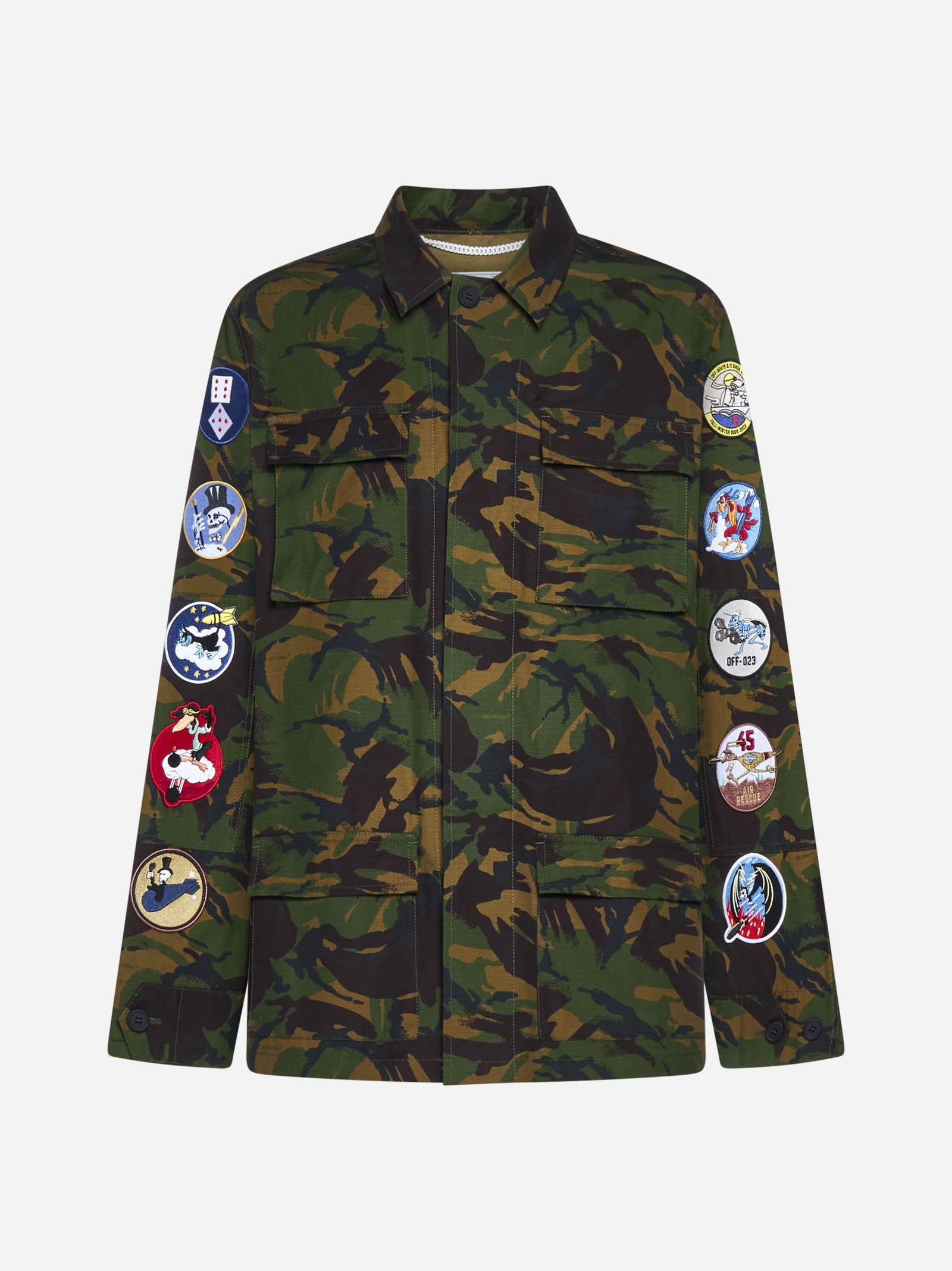 off-white Camouflage Cotton Field Jacket-