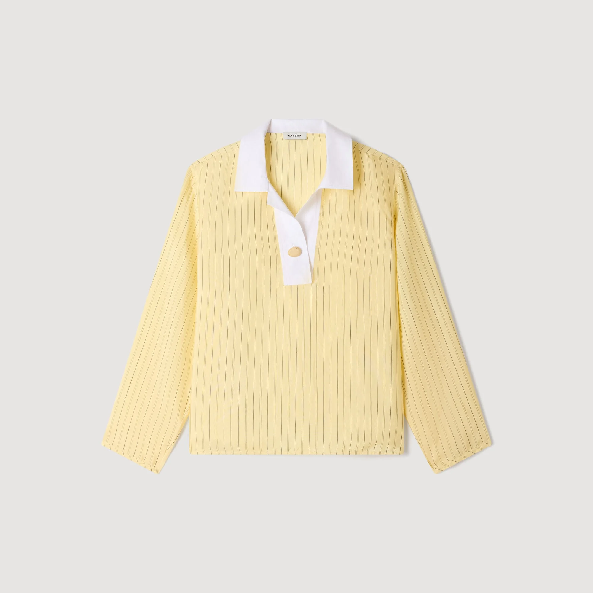 STRIPED COTTON TOP - 1