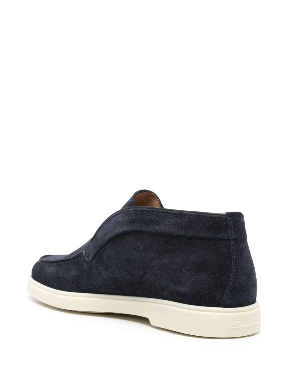 suede flat loafers - 3
