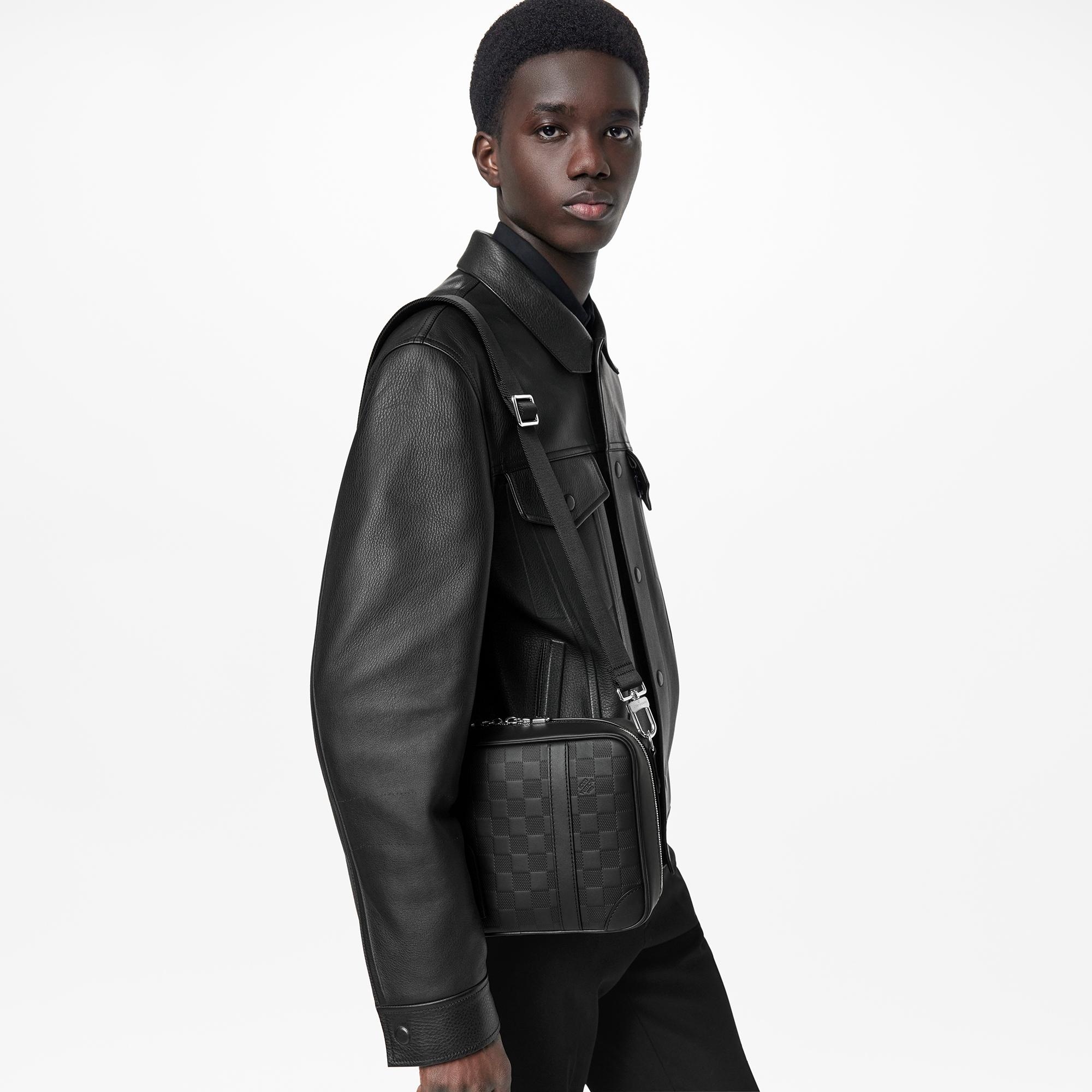 Louis Vuitton LV Unisex Sirius Messenger Bag Damier Infini Onyx Cowhide  Leather - LULUX