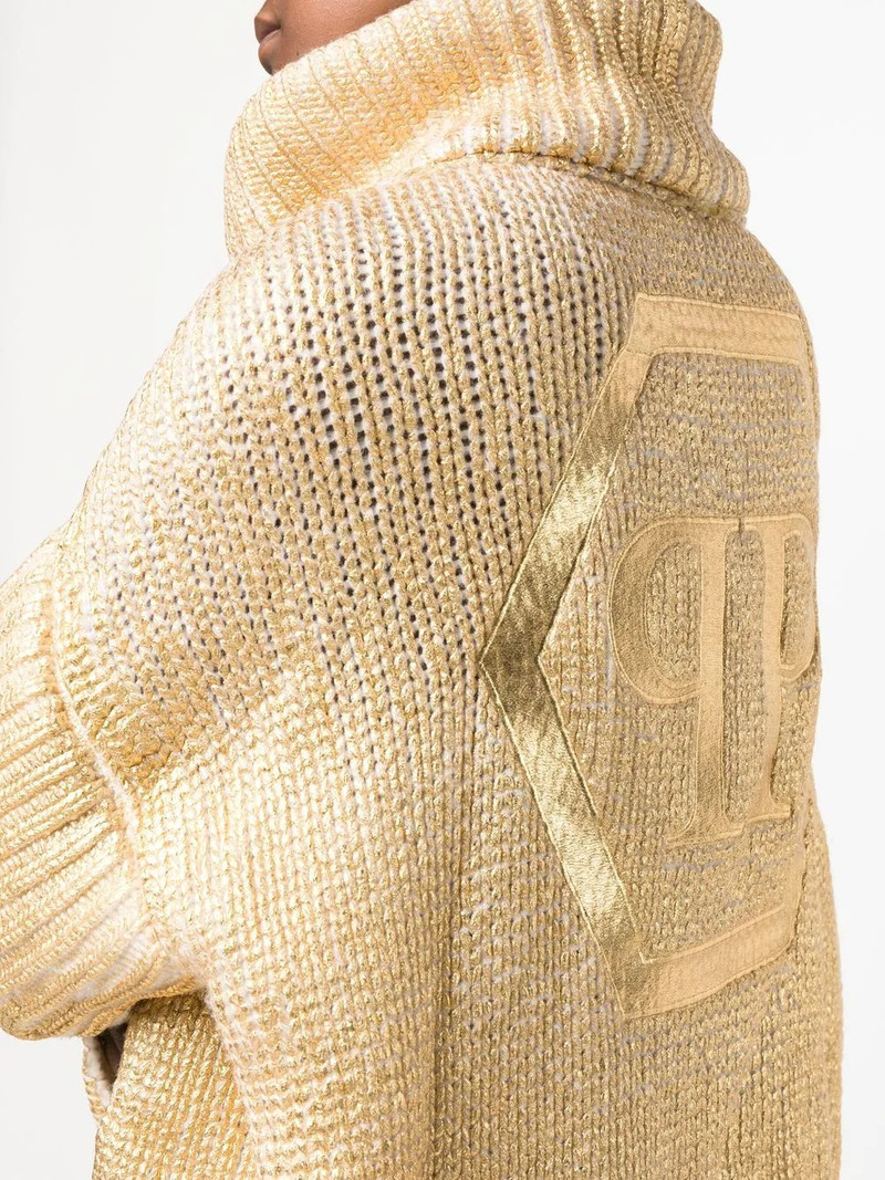 Maxi Hexagon metallic pullover 5