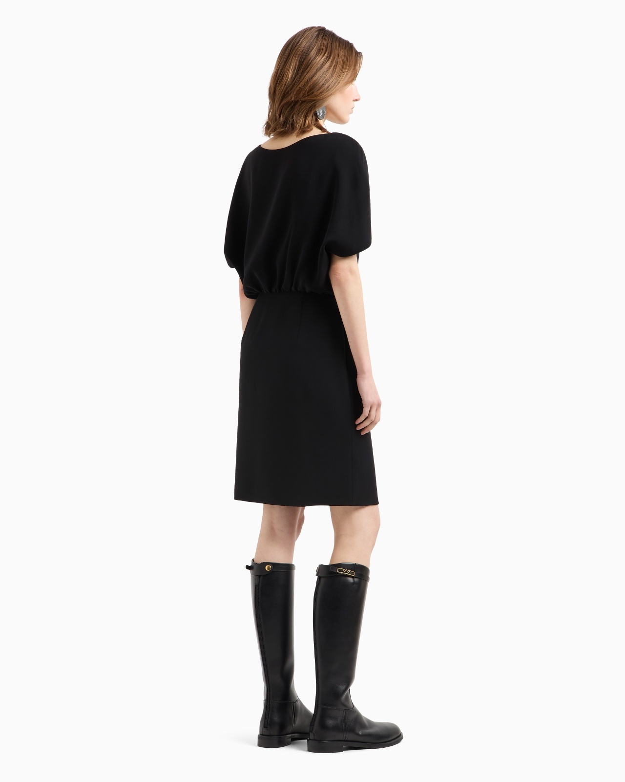 TECHNICAL CADY DRESS WITH BATWING SLEEVES - 3