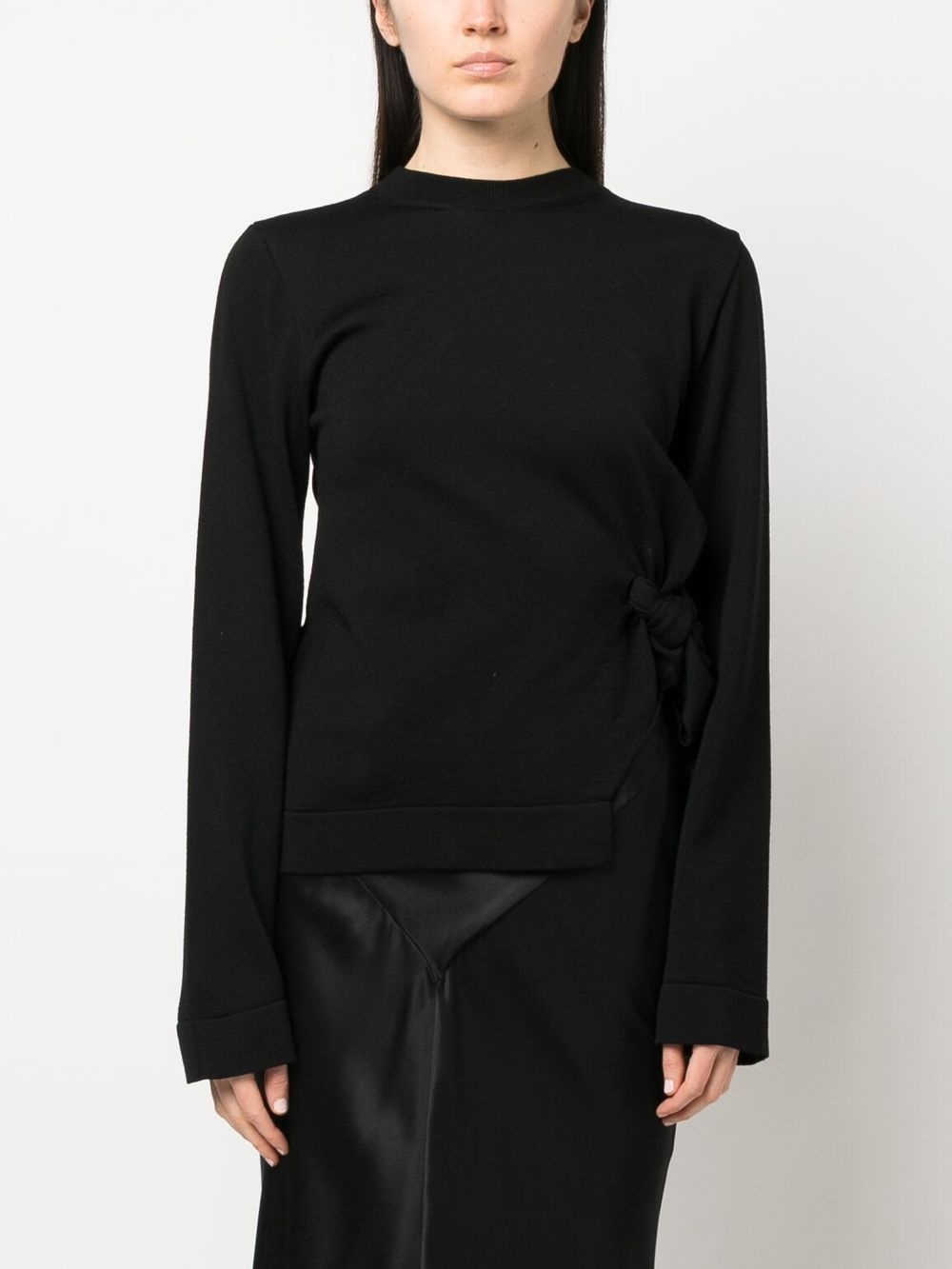 open-back detail knit jumper - 3