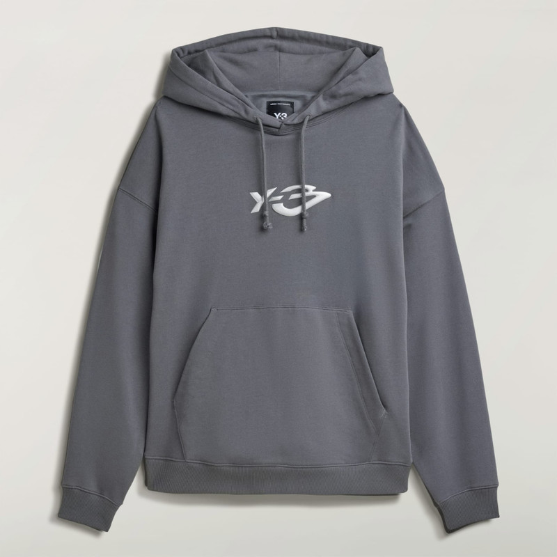Y-3 FRENCH TERRY LIQUID LOGO HOODIE 1