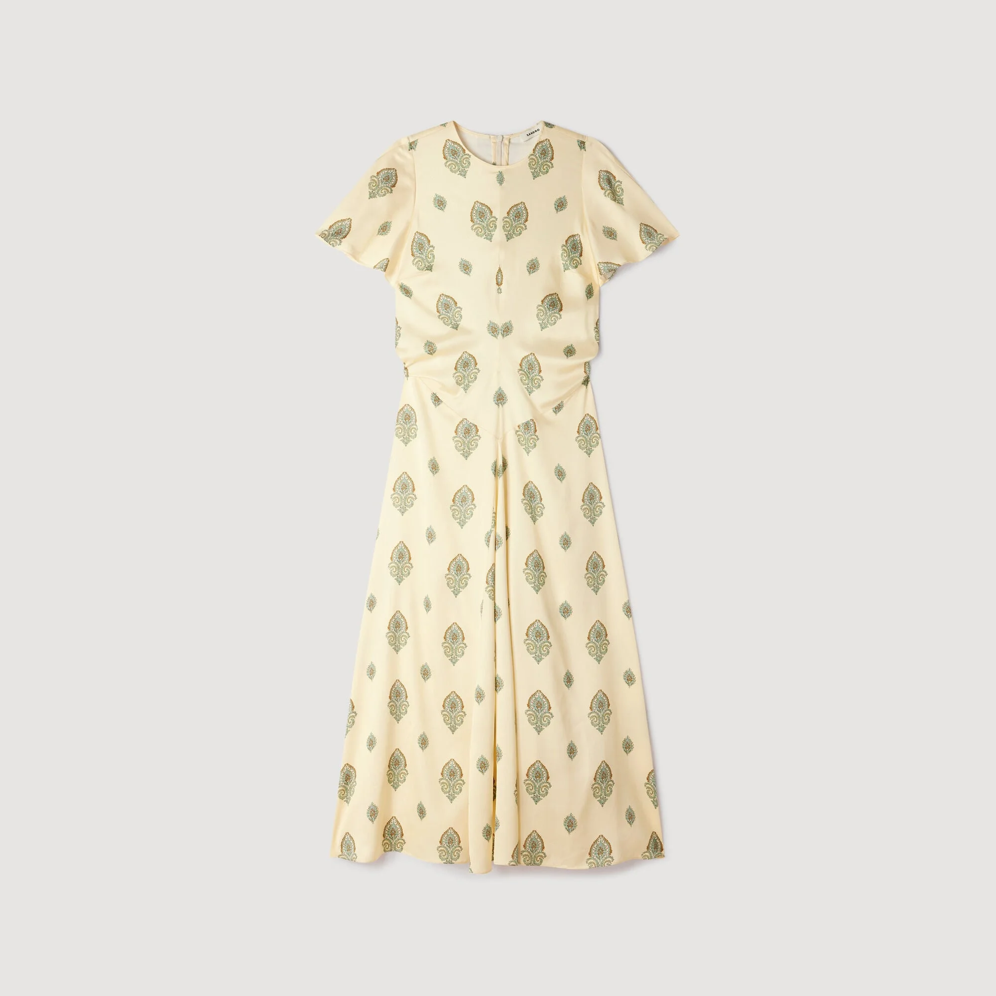 PAISLEY PRINT MIDI DRESS - 1