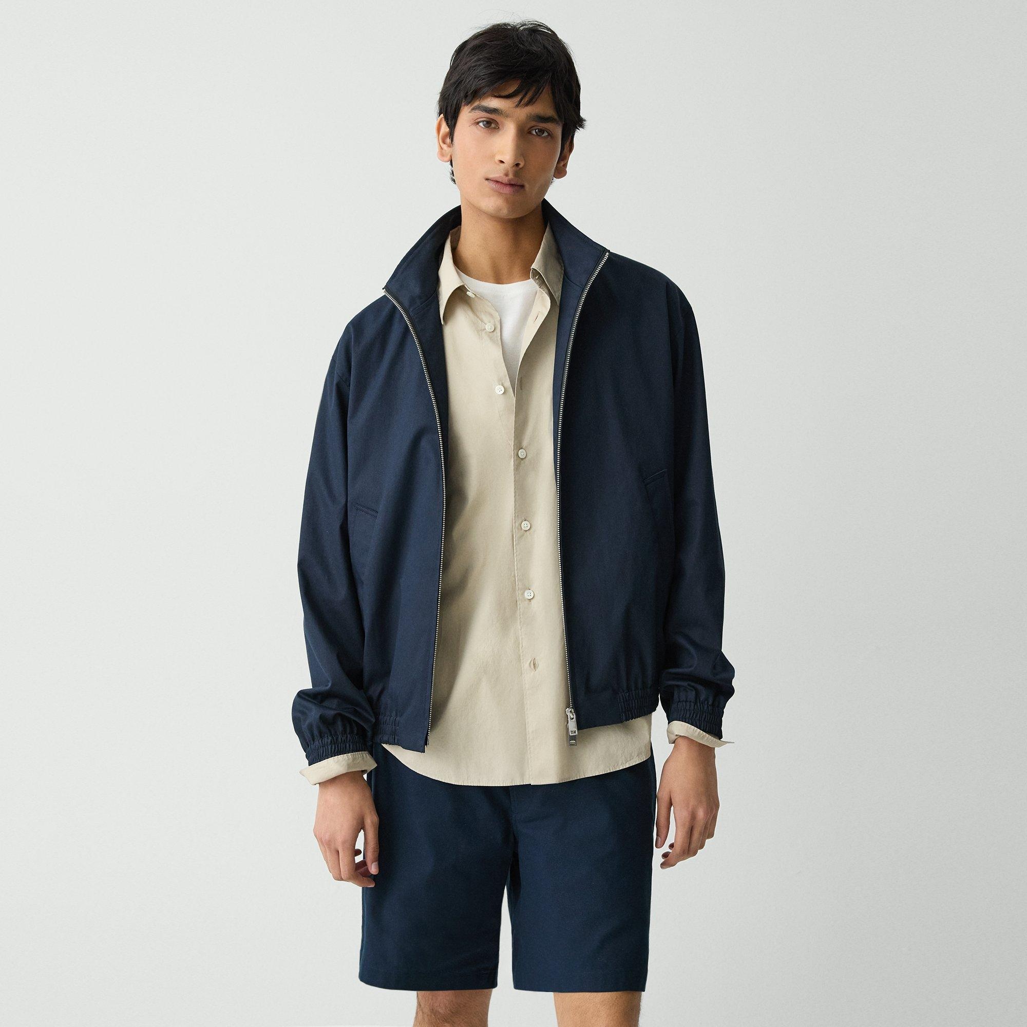 Stand Collar Jacket in Cotton-Blend Twill - 2