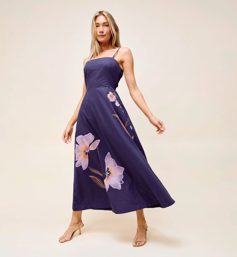 Cleobella RILEY ANKLE DRESS | MORESCO NAVY outlook