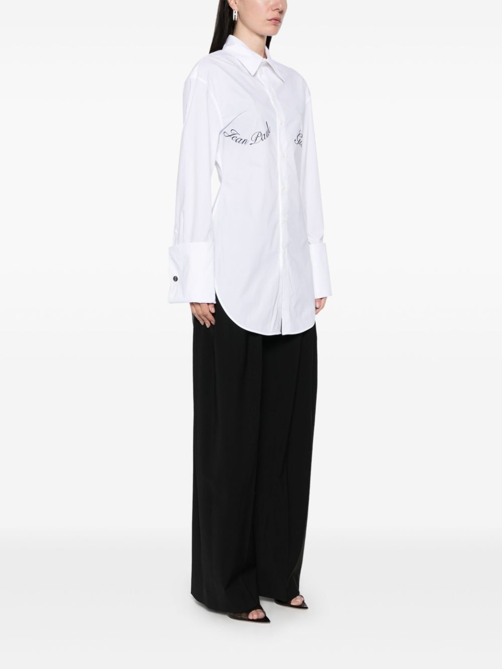 printed poplin shirt - 3