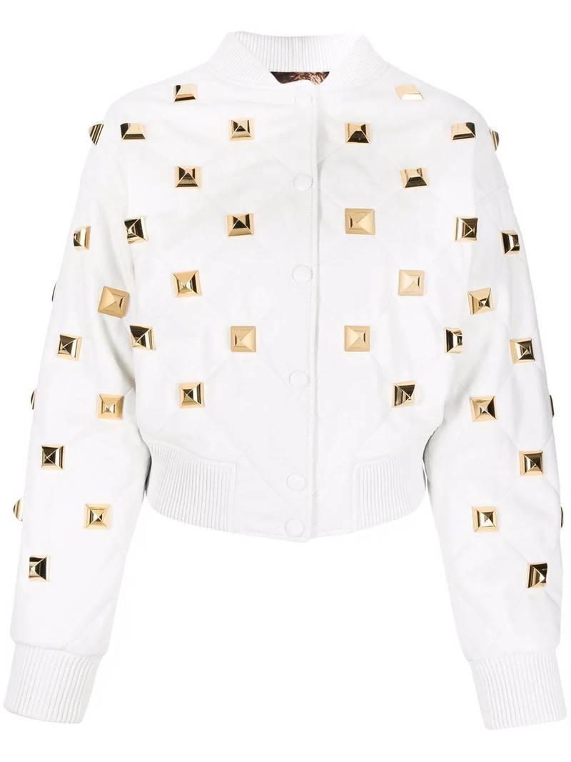 studded quilted bomber jacket 1