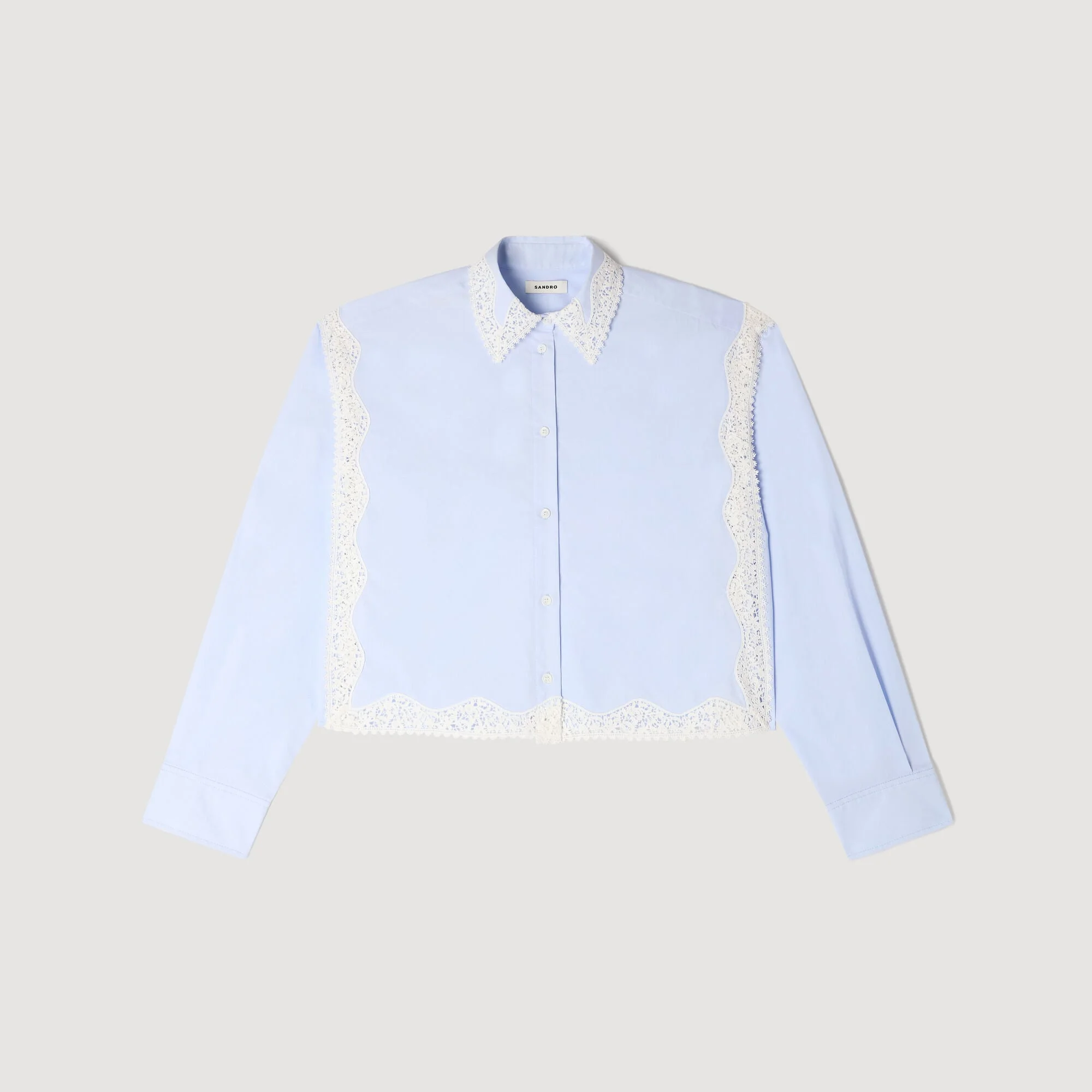 LACE DETAIL SHIRT - 1