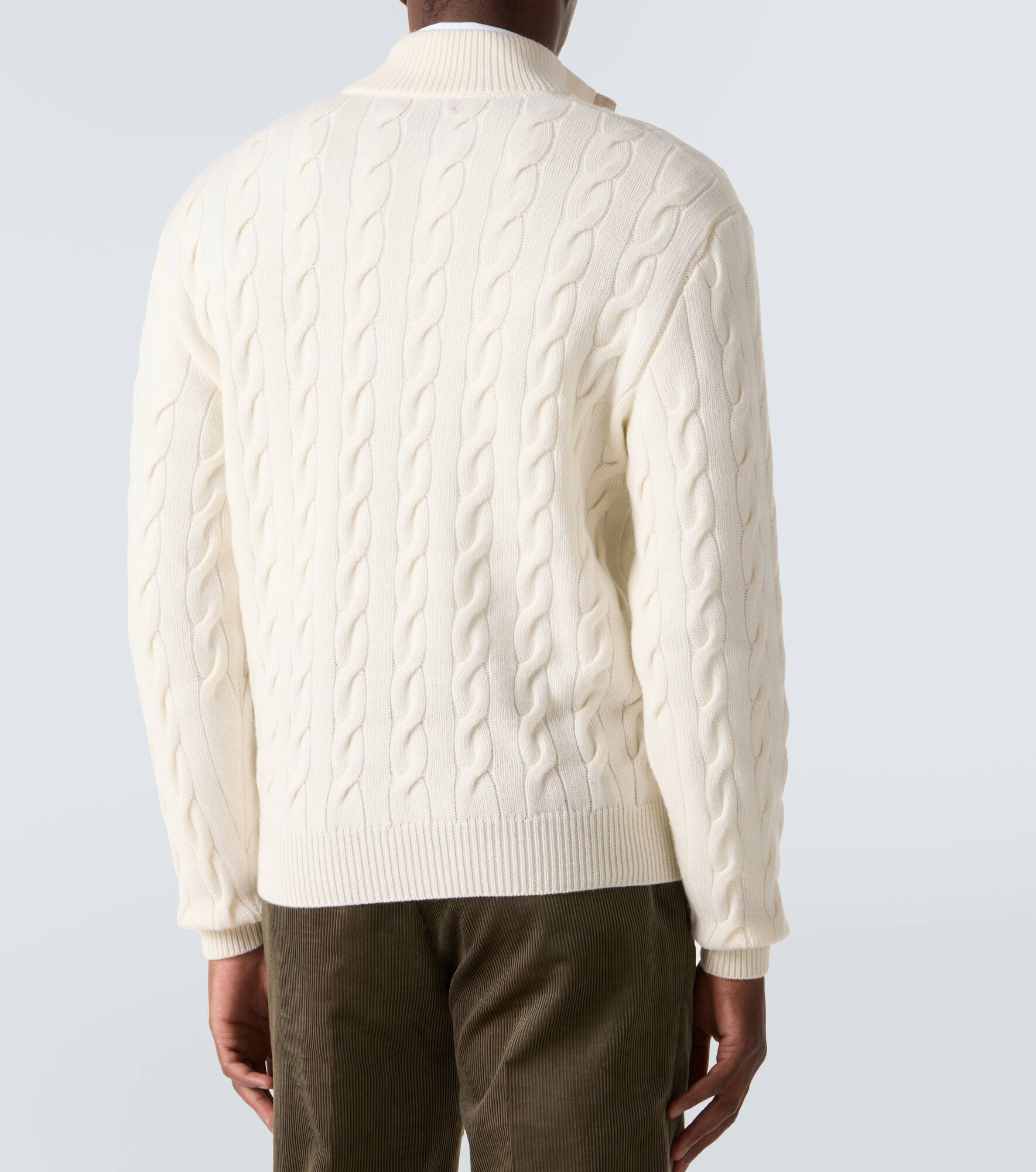 Cable-knit cashmere sweater - 4