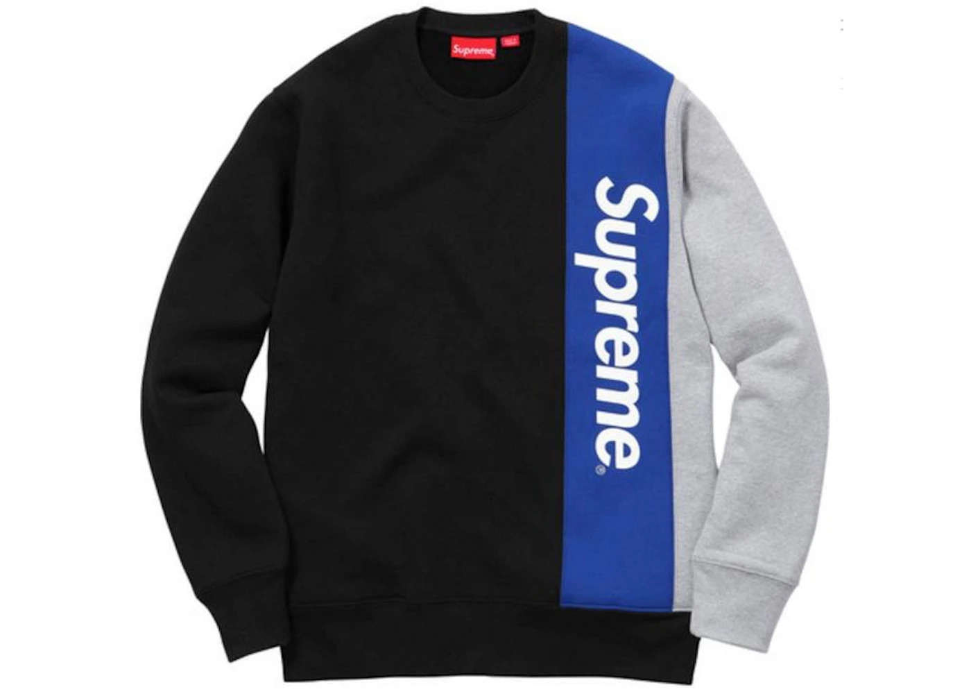 Supreme Panelled Crewneck Black - 1
