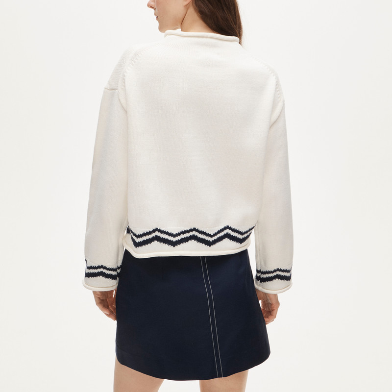 2025 Rollneck™ cardigan with lobster intarsia 5