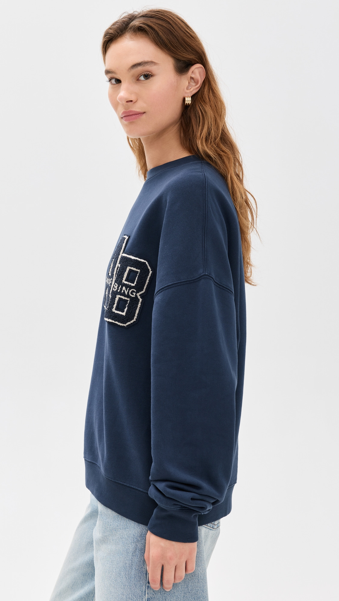 Miles Oversized Letterman  Sweatshirt - 3