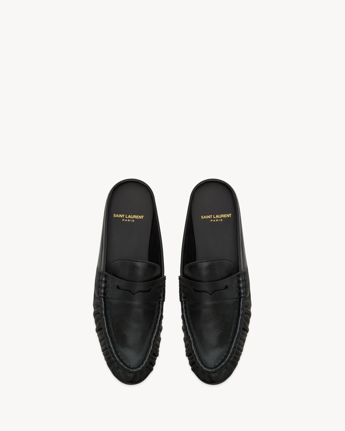 LE LOAFER PENNY MULES IN SMOOTH LEATHER - 2