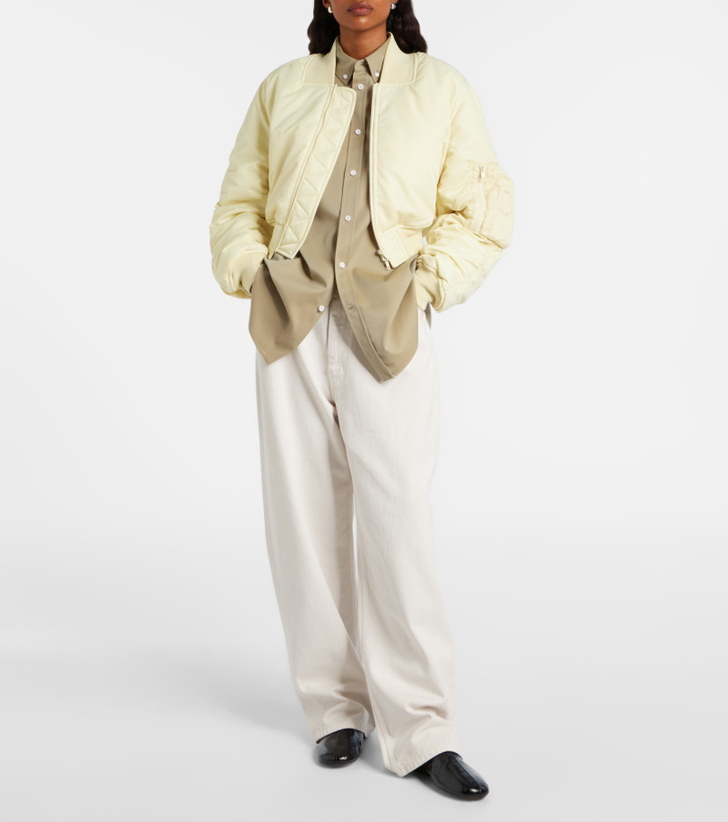 PHOEBE PHILO Cropped bomber jacket outlook