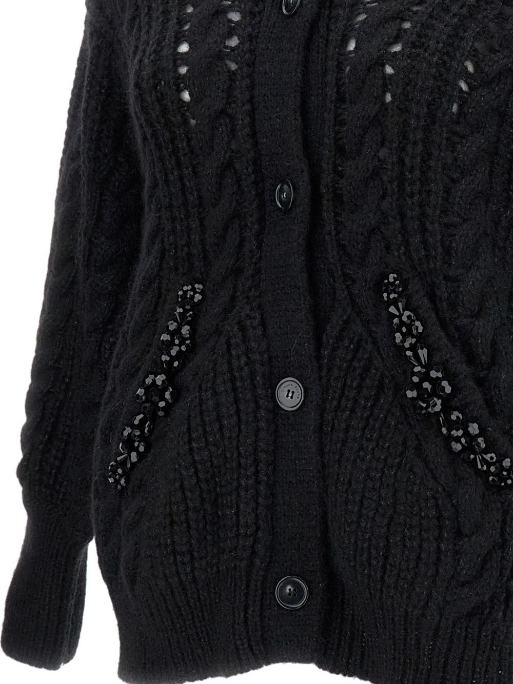 cable-knit embellished cardigan - 3