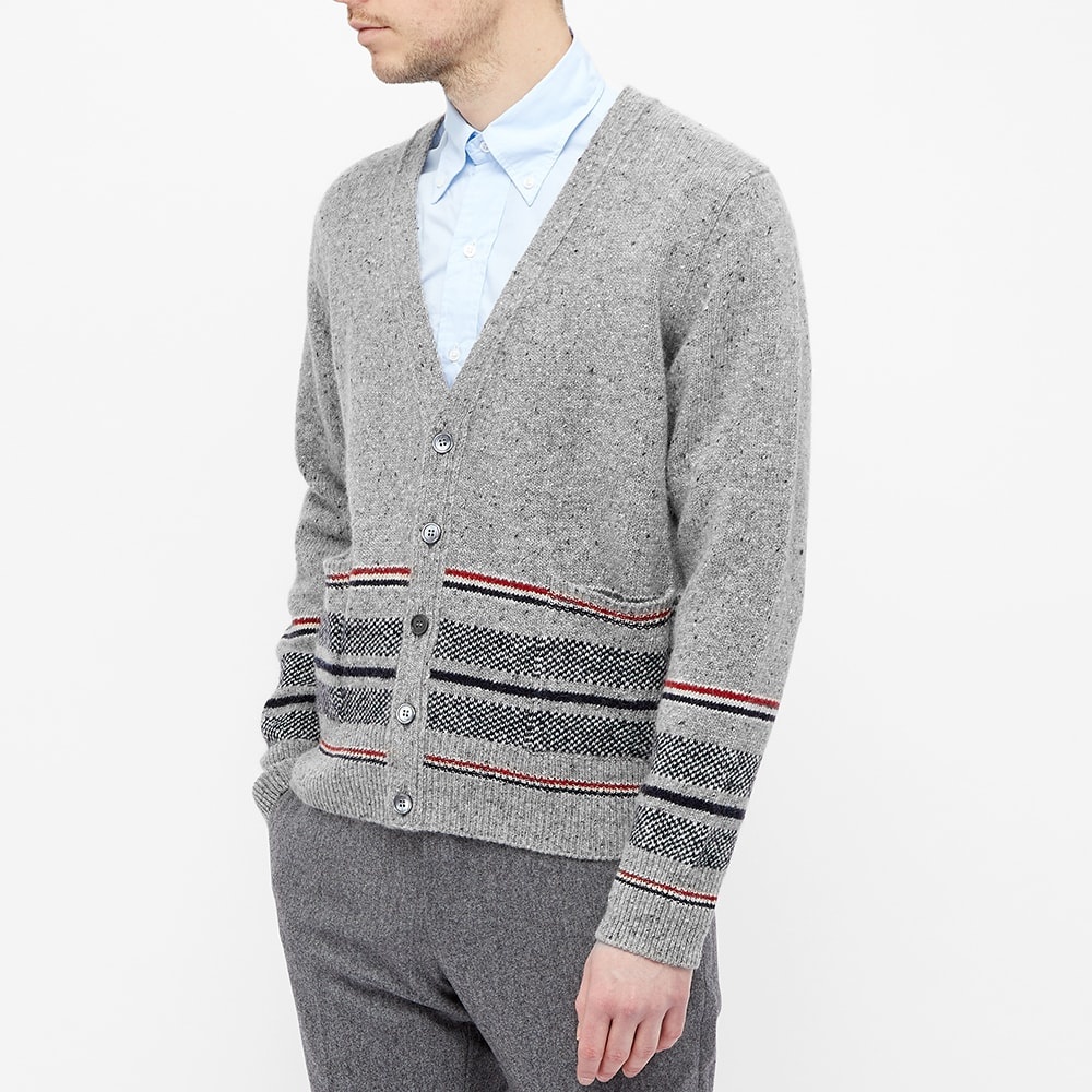 Thom Browne Striped Jaquard Cardigan - 4