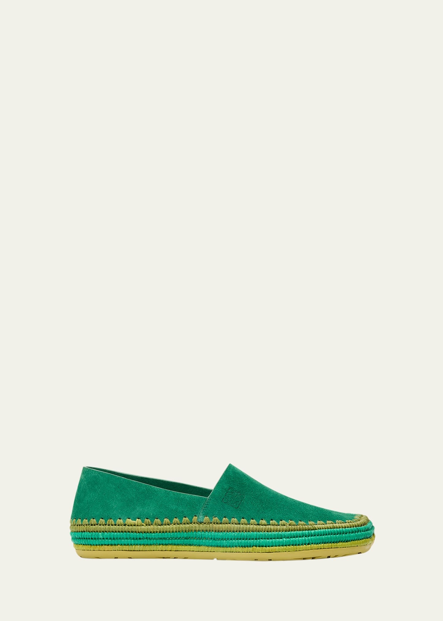 Men's Rio Suede and Raffia Espadrilles - 1