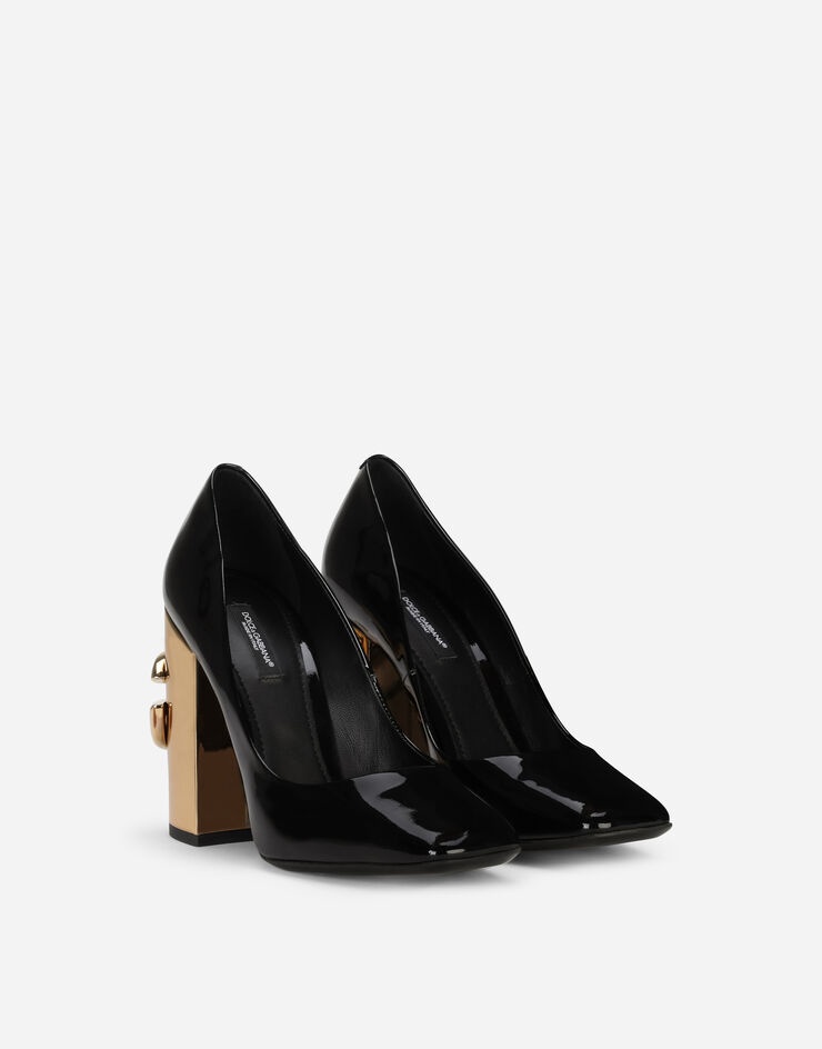 Patent leather pumps with DG Karol heel - 2