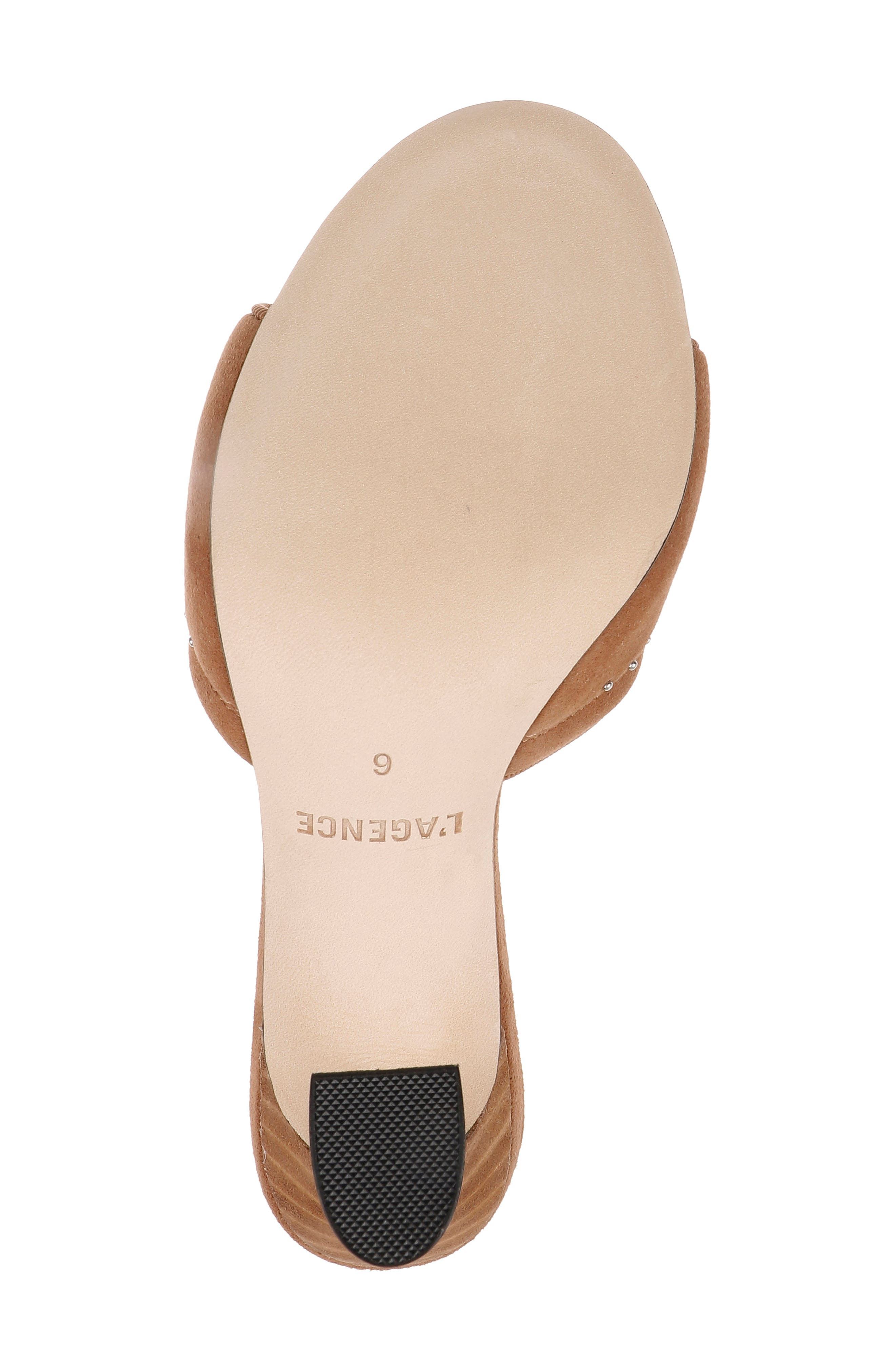 L'AGENCE Lille Sandal in Sand Suede at Nordstrom - 6