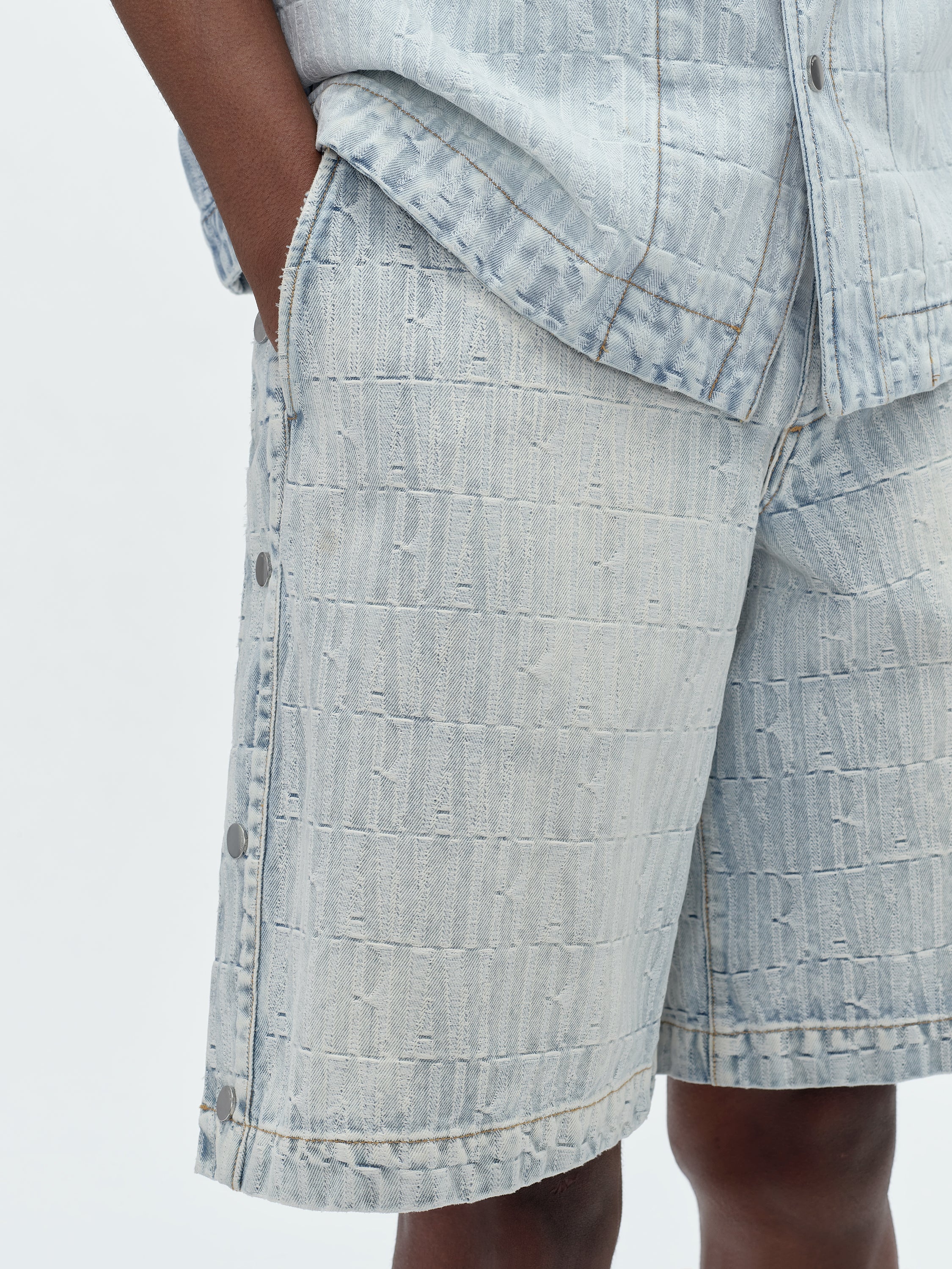 AMIRI JACQUARD SNAP OFF SHORTS - 6