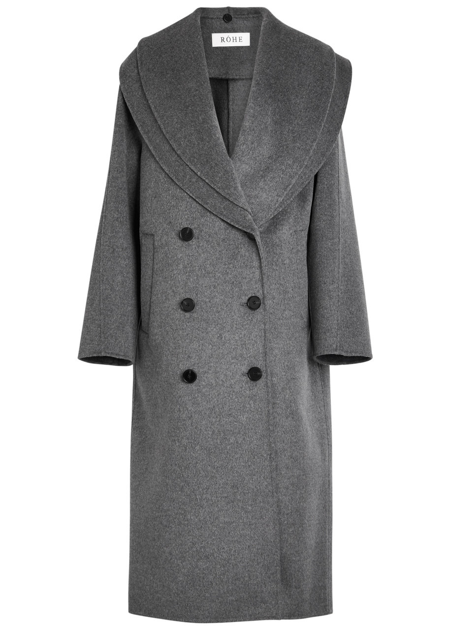 Rohe Scarf-effect Wool and Cashmere-blend Coat - 1