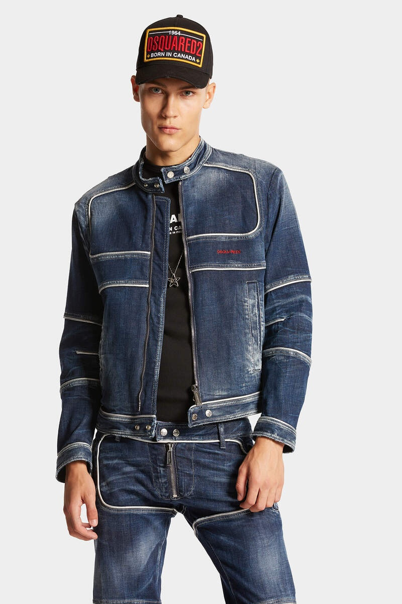 HERITAGE DENIM BIKER JACKET 1