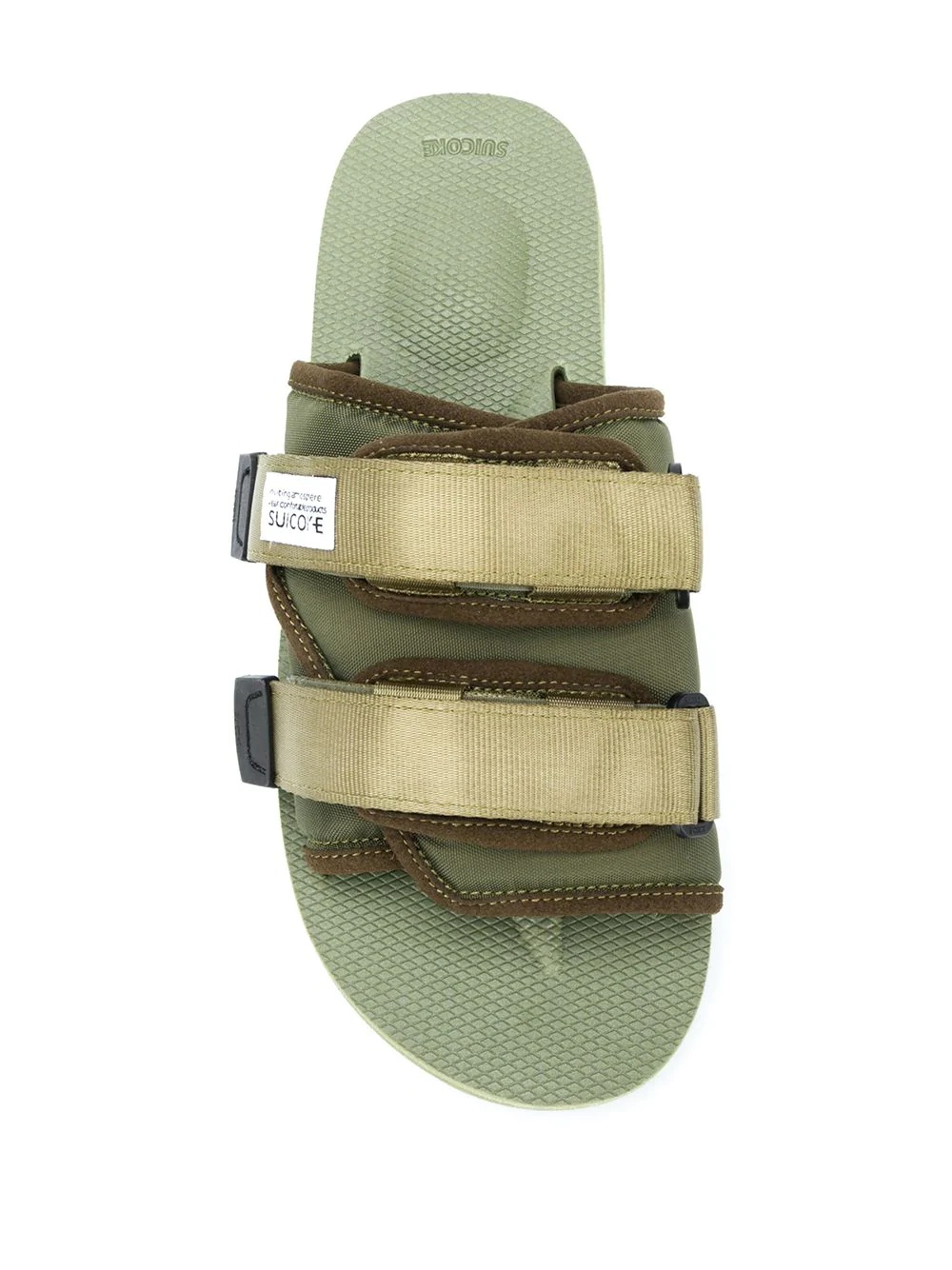 open toe padded slides - 4