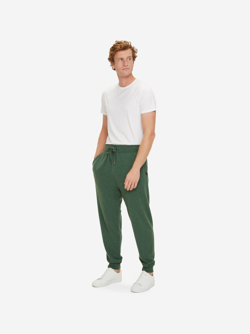 Derek Rose Men's Track Pants Finley Cashmere Green outlook