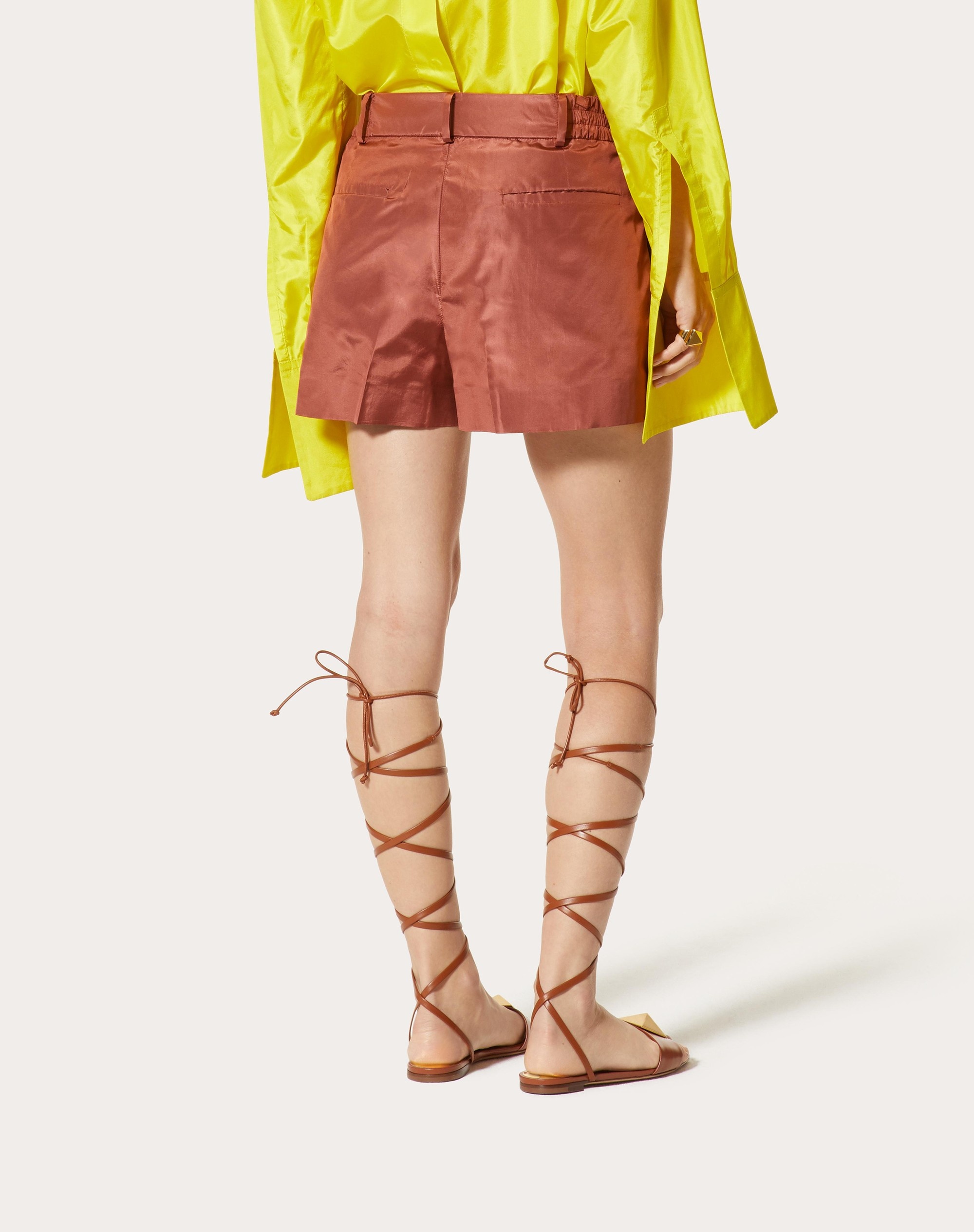 WASHED TAFFETA SHORTS - 4