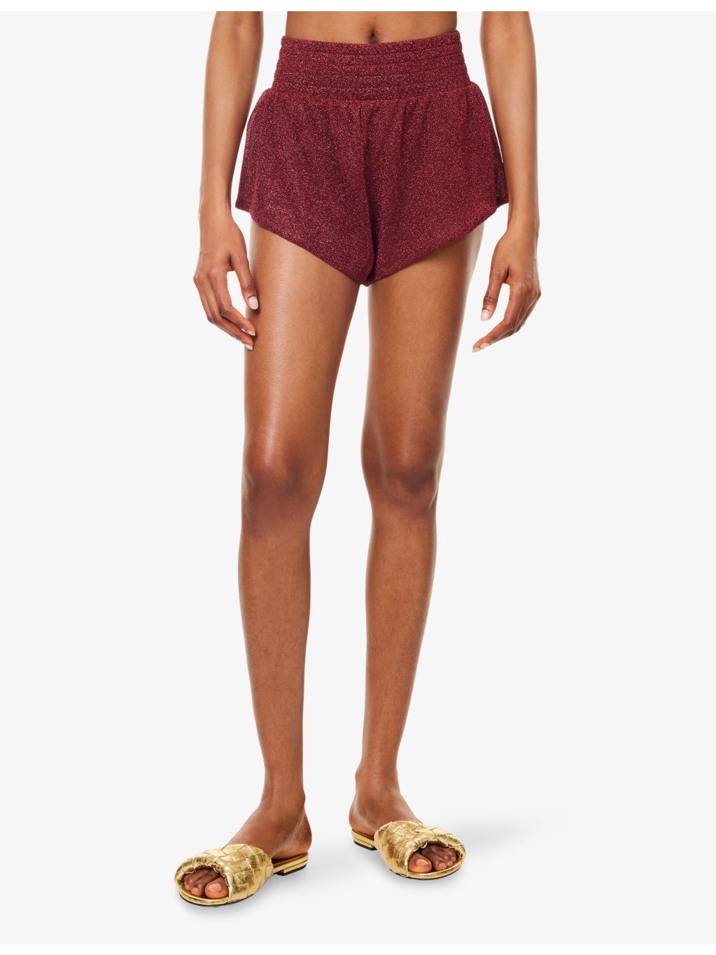 Lumiere Metallic Woven Shorts - 3