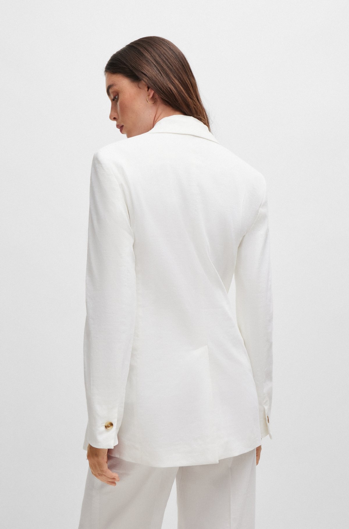 REGULAR-FIT JACKET IN A LINEN BLEND - 4