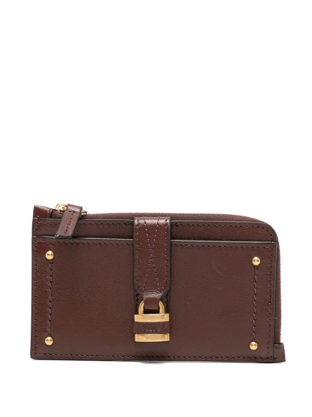 locker-detail strap leather wallet - 1