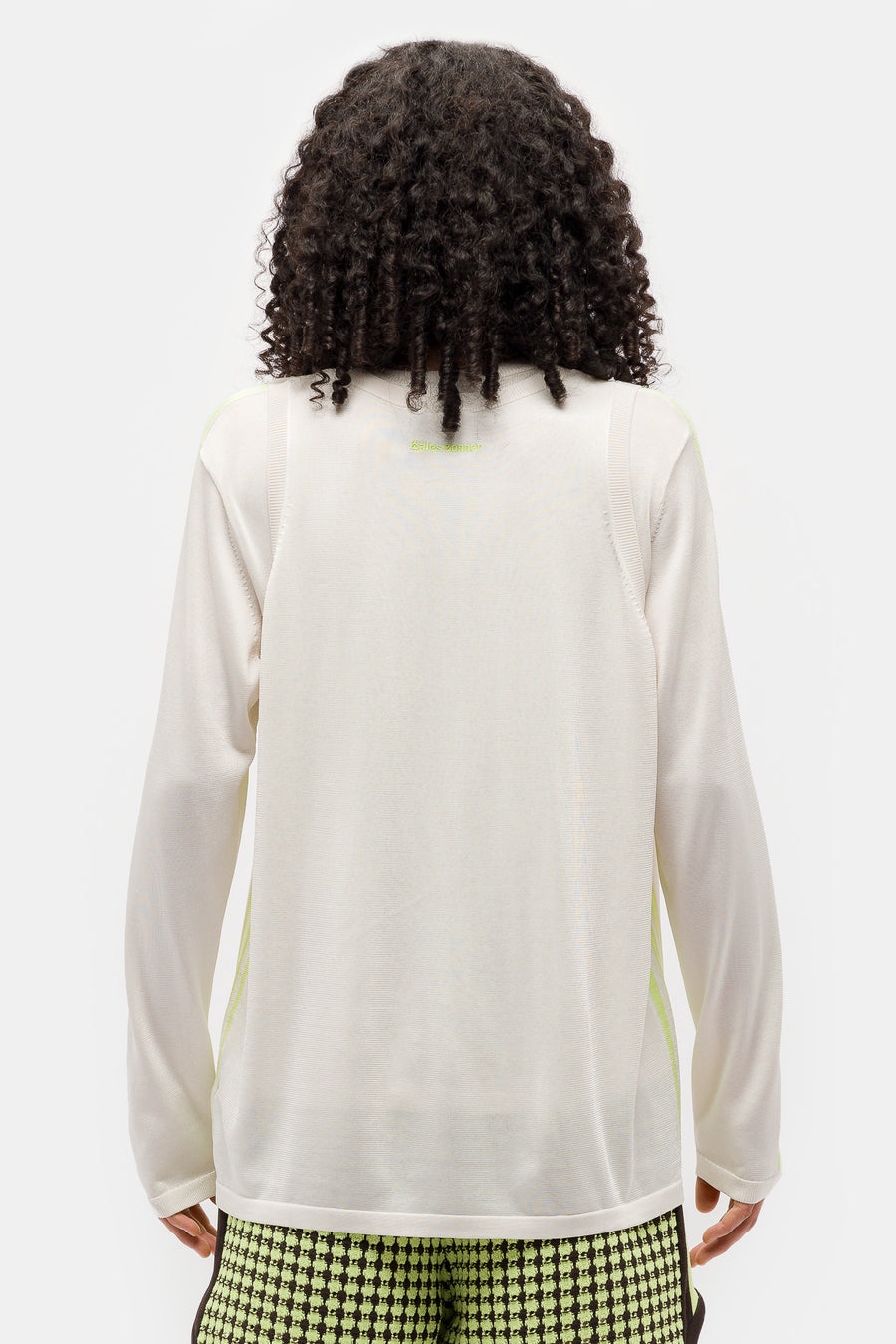 Wales Bonner Knit Vest in Chalk White/Semi Frozen Yellow - 3
