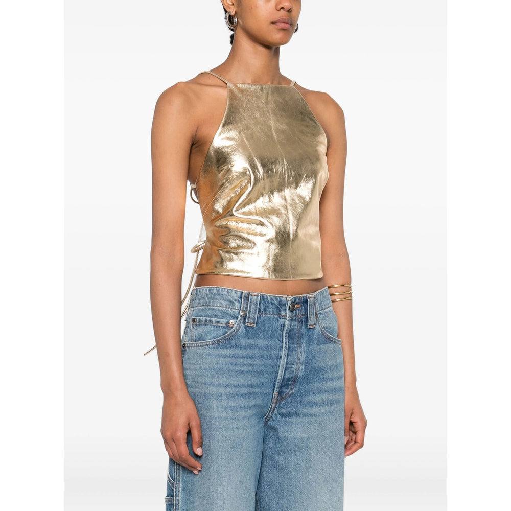 Cult Gaia Gold Tops - Vests & Tank Tops Women - 4