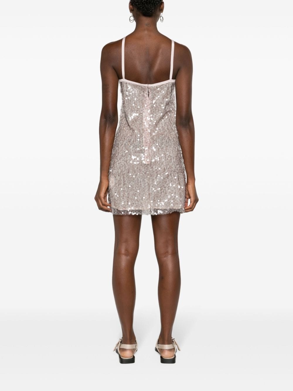 sequin-embellished minidress - 4