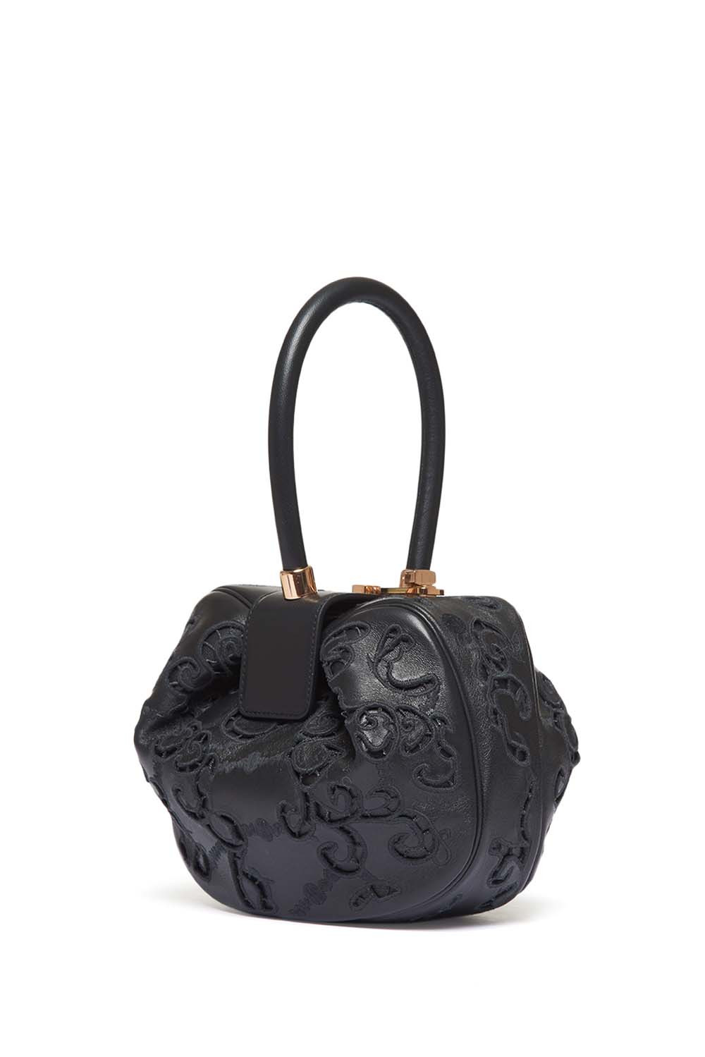 Nina Lace Bag in Black Nappa Leather - 1