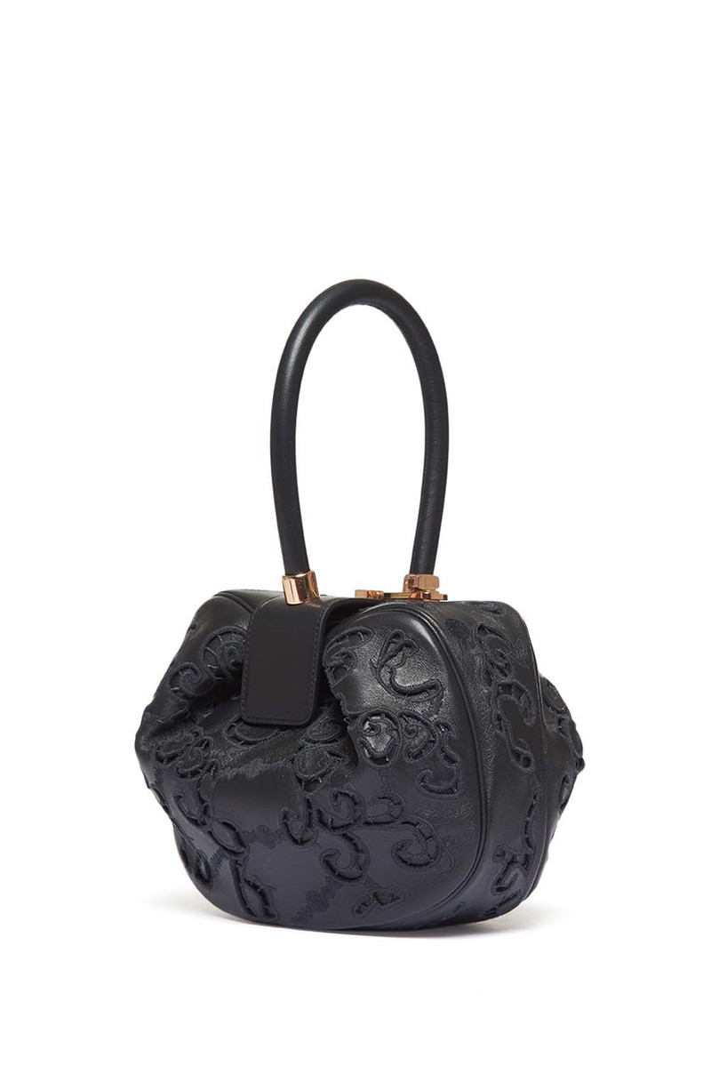 Nina Lace Bag in Black Nappa Leather 1